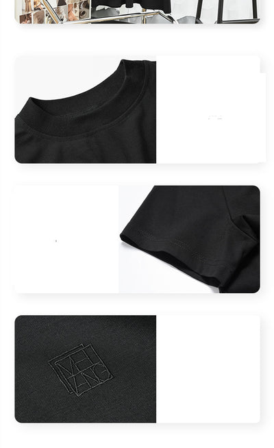 Vestido Camiseta Bordado Cuello Redondo Manga Corta - Image 35