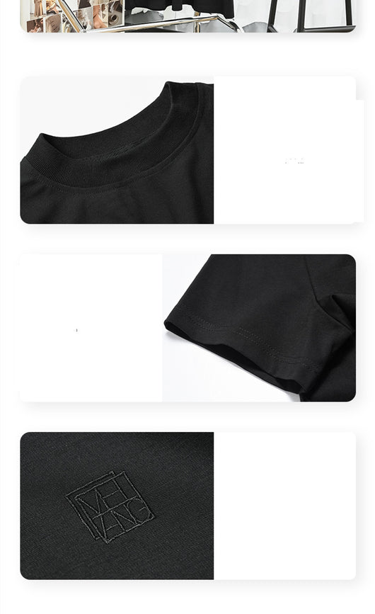 Vestido Camiseta Bordado Cuello Redondo Manga Corta - Image 35