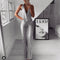 Vestido Ajustado sin Mangas con Cuentas Brillantes