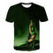 Camiseta Masculina Estampada em 3D Digital - Tamanho Europeu