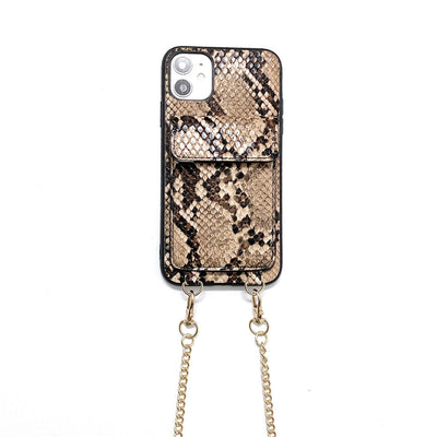 Funda Protectora para Teléfono con Patrón Piel de Serpiente y Compartimentos para Tarjetas - Image 10