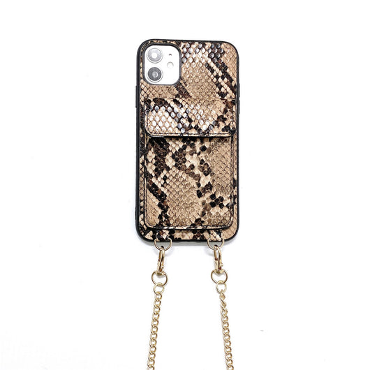 Funda Protectora para Teléfono con Patrón Piel de Serpiente y Compartimentos para Tarjetas - Image 10