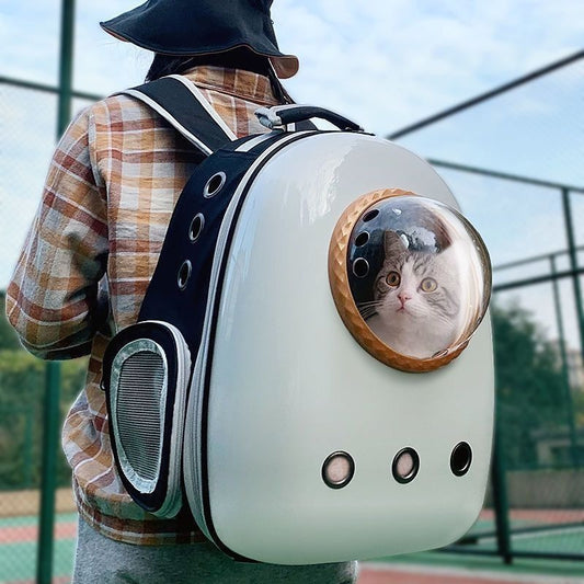 Mochila Transportadora Espacial para Gatos - Diseño Amplio y Cómodo