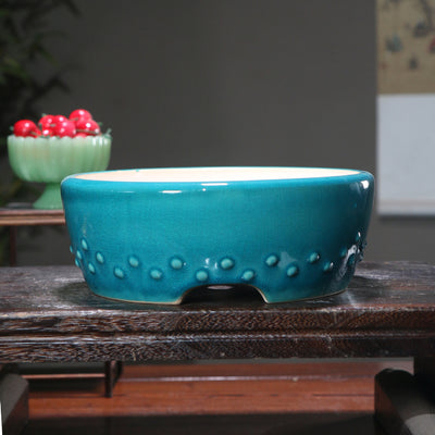 Maceta Zen de Cerámica Púrpura para Bonsái y Plantas - Image 4