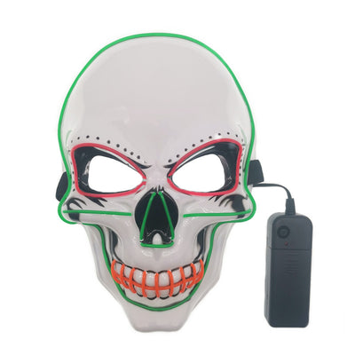 Máscara Calavera LED Resplandeciente con Líneas de Neón - Image 7