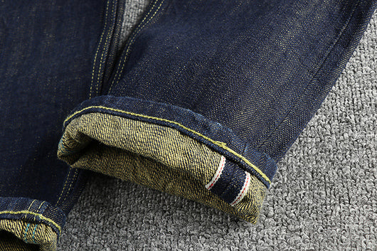Pantalones Vaqueros Vintage de Algodón Teñido para Hombre - Image 8