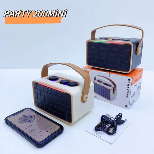 Parlante Bluetooth Portátil RGB Doble con Luces LED - Image 5