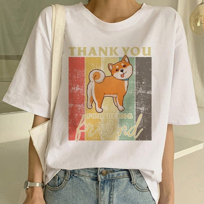Playera Cuello Redondo para Mujer con Diseño Shiba Inu - Image 11