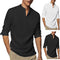 Camisa Clásica Negra de Algodón con Mangas Largas