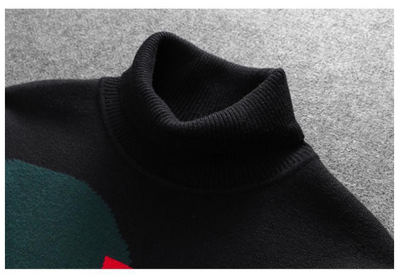 Suéter Cuello Alto Grueso de Lana Merino para Uso Casual - Image 9