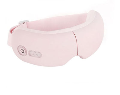White Bluetooth Smart Eye Massager with vibration, hot compress, and airbag massage, featuring a foldable design. - Image 9