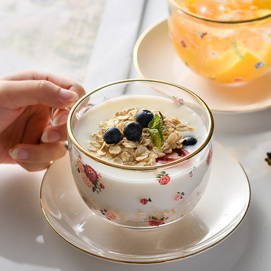 Vaso de Desayuno Phnom Penh con Asa - Vidrio Transparente
