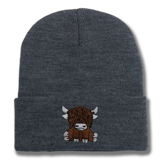 Gorro de Lana Tejido con Diseño de Yak Peludo - Abrigo Otoño e Invierno - Image 8