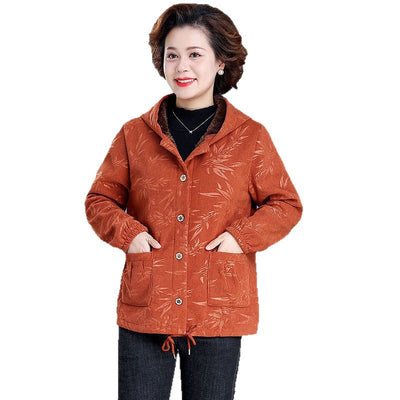 Abrigo Acolchado con Capucha para Mujer Madura - Chaqueta Térmica Forrada en Fleece - Image 5