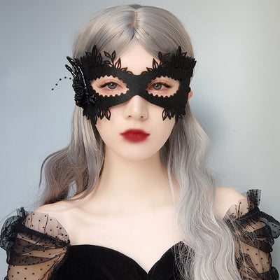 Antifaz Mascarada Elegante con Rosas para Mujer