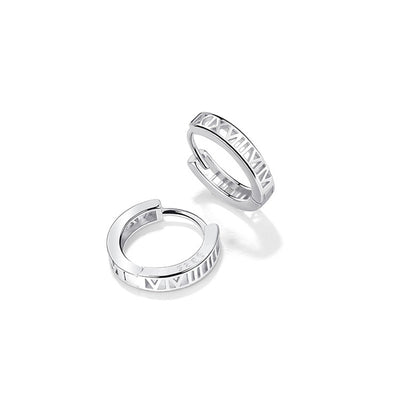 Aretes Romanos de Plata Fina 925 para Mujer - Image 4