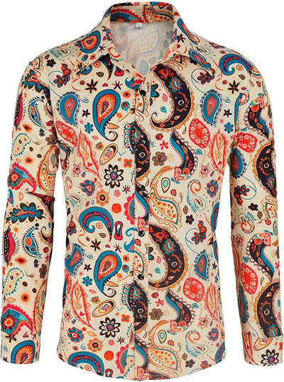 Camisa Manga Larga Estampado Floral para Hombre - Image 8