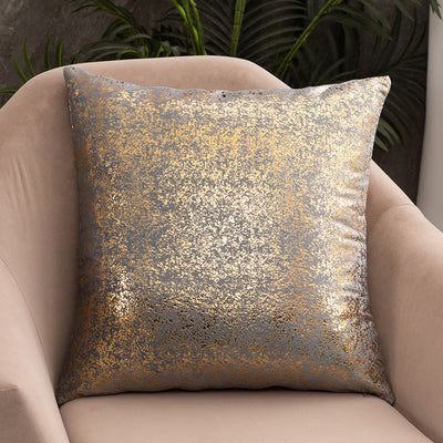Funda de Almohada Terciopelo Copo de Nieve con Estampado Dorado - Image 12