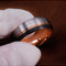 Tungsten Dorado Ring Men's Wide Rasa Rose Dorado Blanco
