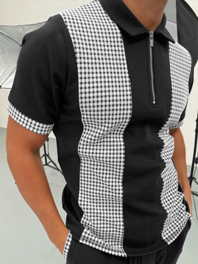 Polo Estampado Casual Talla Grande para Hombre - Image 5