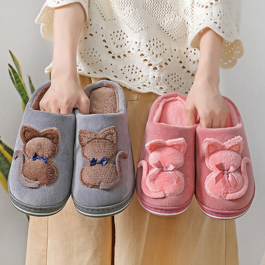 Pantuflas de Pareja Cómodas de Algodón Suave Antideslizantes