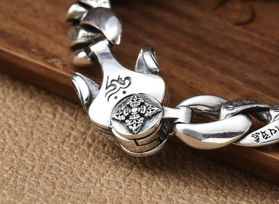 Pulsera Pixiu Vajra Giratoria Retro para Hombre - Image 16