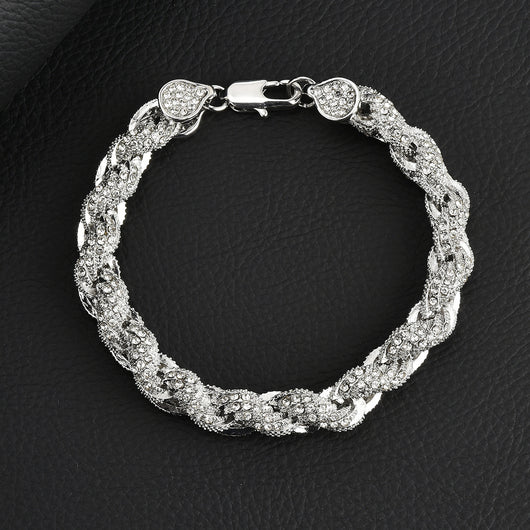 Cadena Hip-Hop Trenzada 10mm con Diamantes - Estilo Europeo y Americano - Image 12