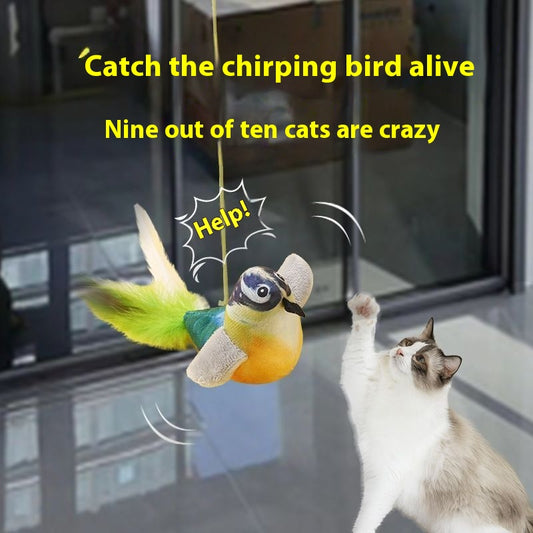 Juguete Interactivo para Gatos con Pájaro Cantante y Movimiento - Image 2