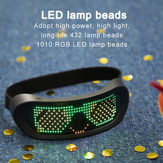 Gafas LED Bluetooth con Pantalla Full Color Dinámica para Fiestas - Image 3