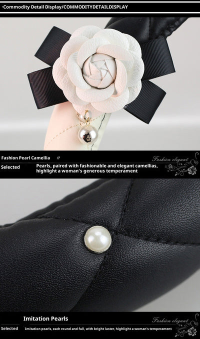 Funda Universal para Volante de Auto con Diseño Camelia - Image 9