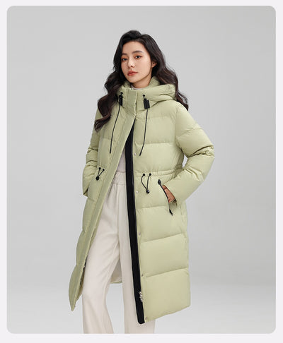 Abrigo Térmico Largo con Cintura Ajustable para Mujer - Chaqueta de Invierno Cálida - Image 8