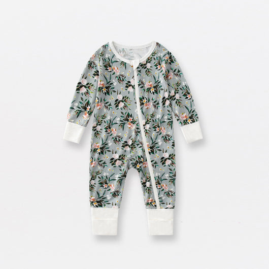 Pijama Enterizo para Bebé de Fibra de Bambú con Doble Cierre - Manga Larga Primavera Otoño - Image 6