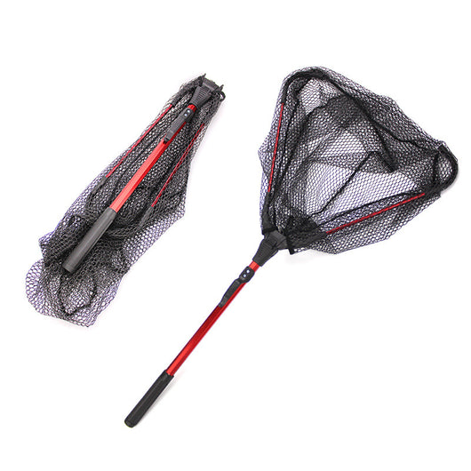 Red de Pesca Triangular Plegable de Aluminio - Mosca Ligera y Resistente