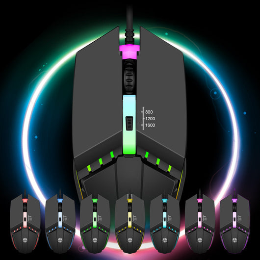 Ratón Gaming USB con Iluminación LED para Competencia - Image 7