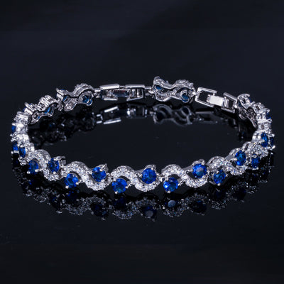Pulsera de Oro Blanco con Diamantes Brillantes - Image 20