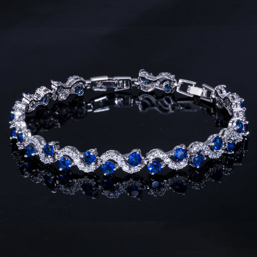 Pulsera de Oro Blanco con Diamantes Brillantes - Image 20