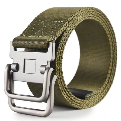 Cinturón Táctico Militar para Hombre con Doble Hebilla de Lona - Image 4