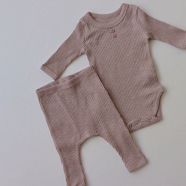 Pijama Enterizo Elástico para Bebé con Bolsillo Trasero
