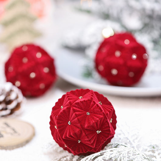 Esferas Navideñas con Textura Escarcha - Pack de Adornos Colgantes - Image 3