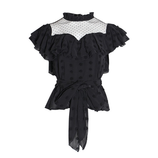 Blusa con Volantes de Encaje Elegante - Image 18
