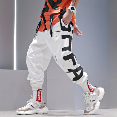 Pantalones Harem Sueltos con Estampado - Diseño Moderno y Cómodo - Image 4