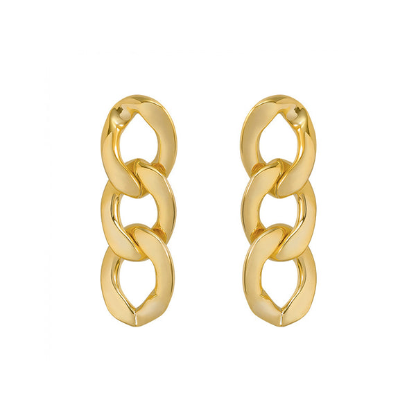 Aretes Geométricos Retorcidos en Metal Versátil - Image 3