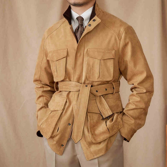 Chaqueta Vintage de Gamuza para Hombre - Casual y Profesional