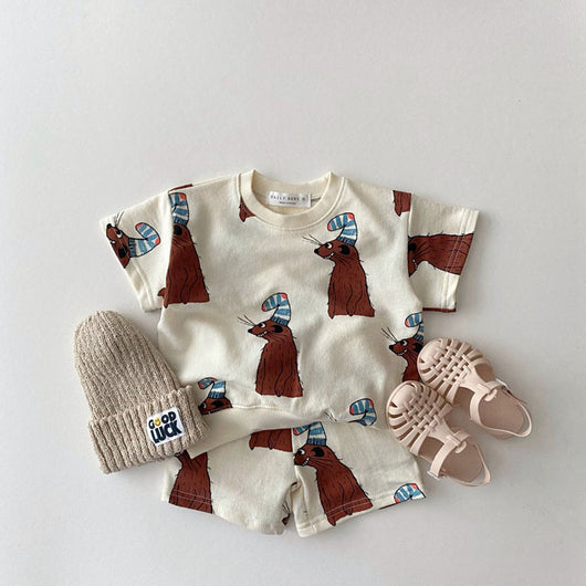 Conjunto de Dos Piezas para Niños y Niñas - Playera y Shorts Cómodos - Image 8
