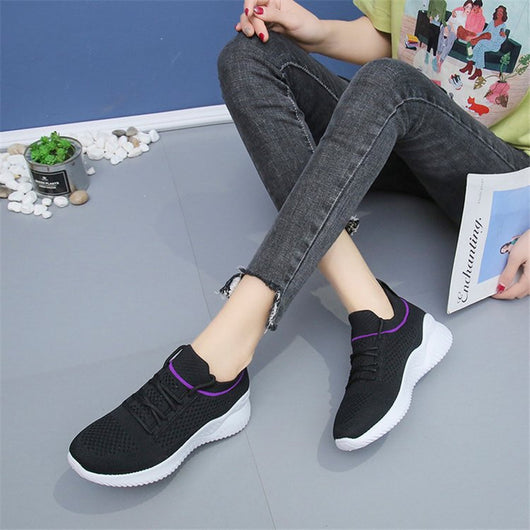 Zapatillas Deportivas Tejidas Transpirables - Ligeras y Cómodas para Correr - Image 10