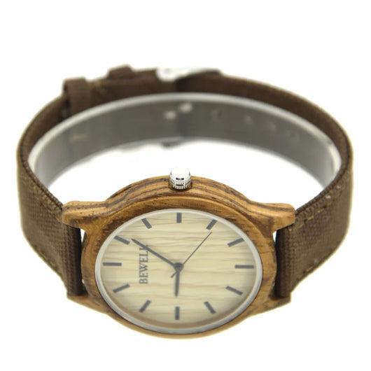 Reloj de Madera con Correa de Lona - Image 16