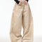 Calça Pantalona Retrô Estilo Americano com Cintura Ajustável e Renda