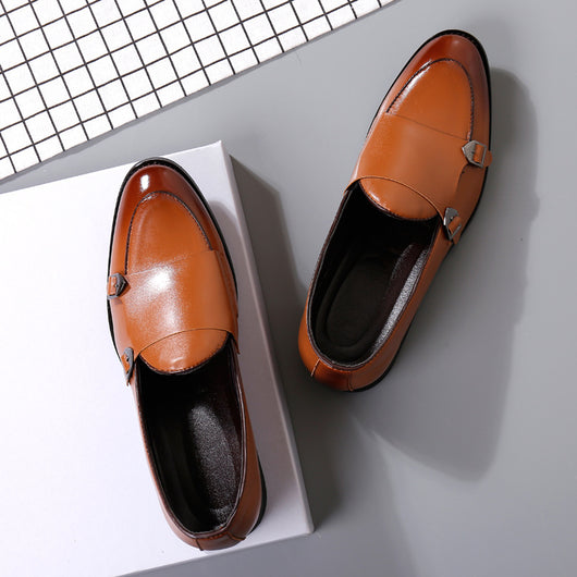 Zapatos de Cuero para Hombre Otoño con Doble Hebilla - Image 8
