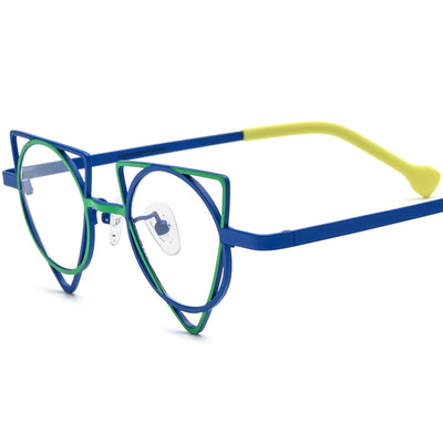 Gafas Graduadas Cat-eye Titanio Ultraligero con Lentes de Color - Image 9