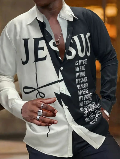 Camisa Estampada 3D Manga Larga Hombre - Diseño Moderno Primavera Otoño - Image 18